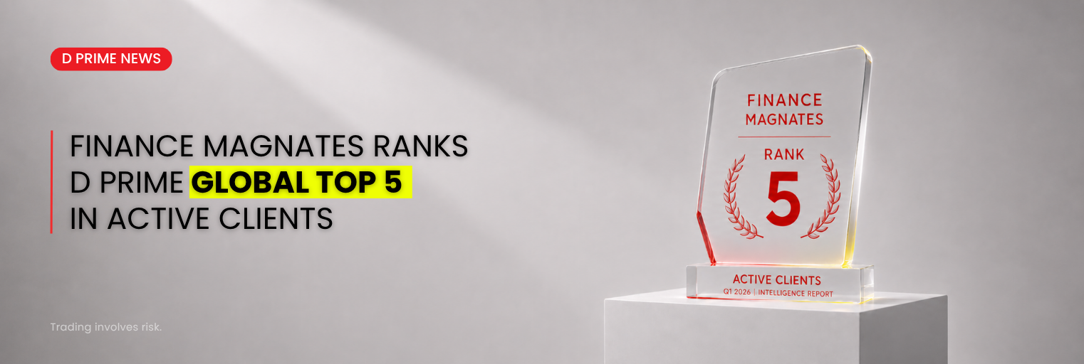 Finance Magnates ranks D Prime Global Top 5 brokers in active clients in the Q1 2026 Intelligence Report.